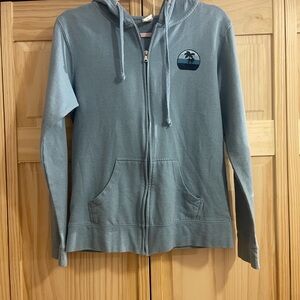 Roxy Light Blue Hoodie with Graphic Detail